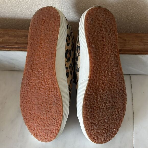 Superga 2750 Fantasy Cotu Big Classic Leopard Casual Sneakers Women's 8.5 - Picture 10 of 11